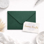 Deep Green Invitation Envelopes, 5x7 Stationery __etsy:7646242837