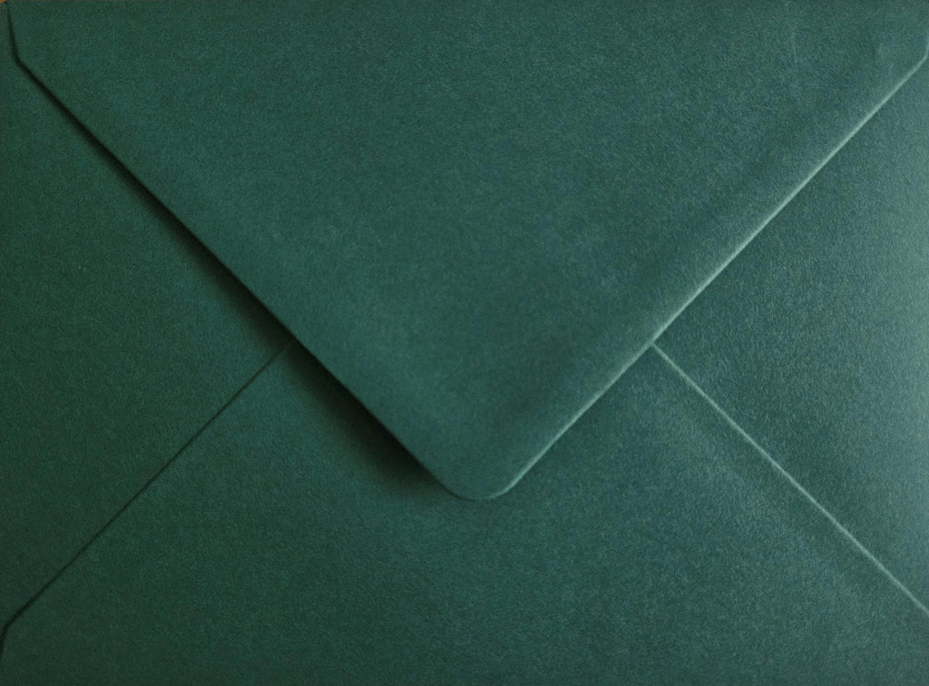 Deep Green Invitation Envelopes, 5x7 Stationery __etsy:7564027800