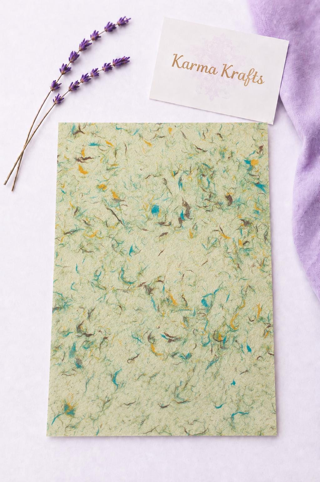 Handmade Lokta Paper – Multicolour Fibre Textured Craft Paper (20 Sheets) __etsy:8003934916