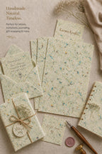 Handmade Lokta Paper – Multicolour Fibre Textured Craft Paper (20 Sheets) __etsy:8051858251
