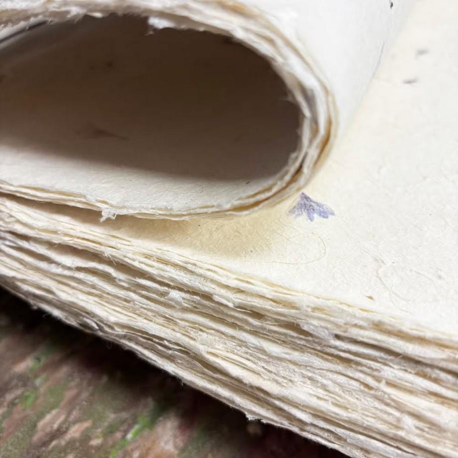 Handmade Lokta Paper – Multicolour Fibre Textured Craft Paper (20 Sheets) __etsy:8045535391