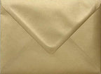 Metallic Gold C7 Envelopes | 81 x 111mm, 100gsm Paper, White Interior __etsy:8030170891