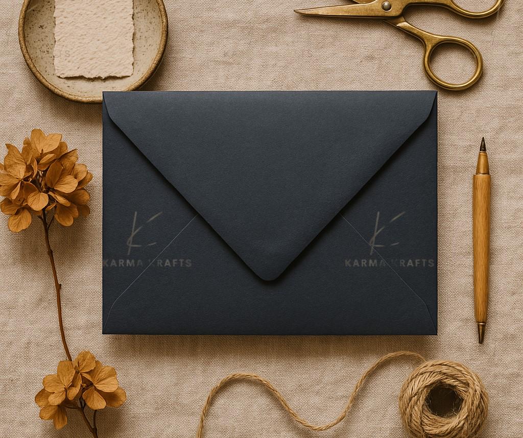 Navy 133x184mm (5x7) Envelopes Wedding Invitations __etsy:7666441115