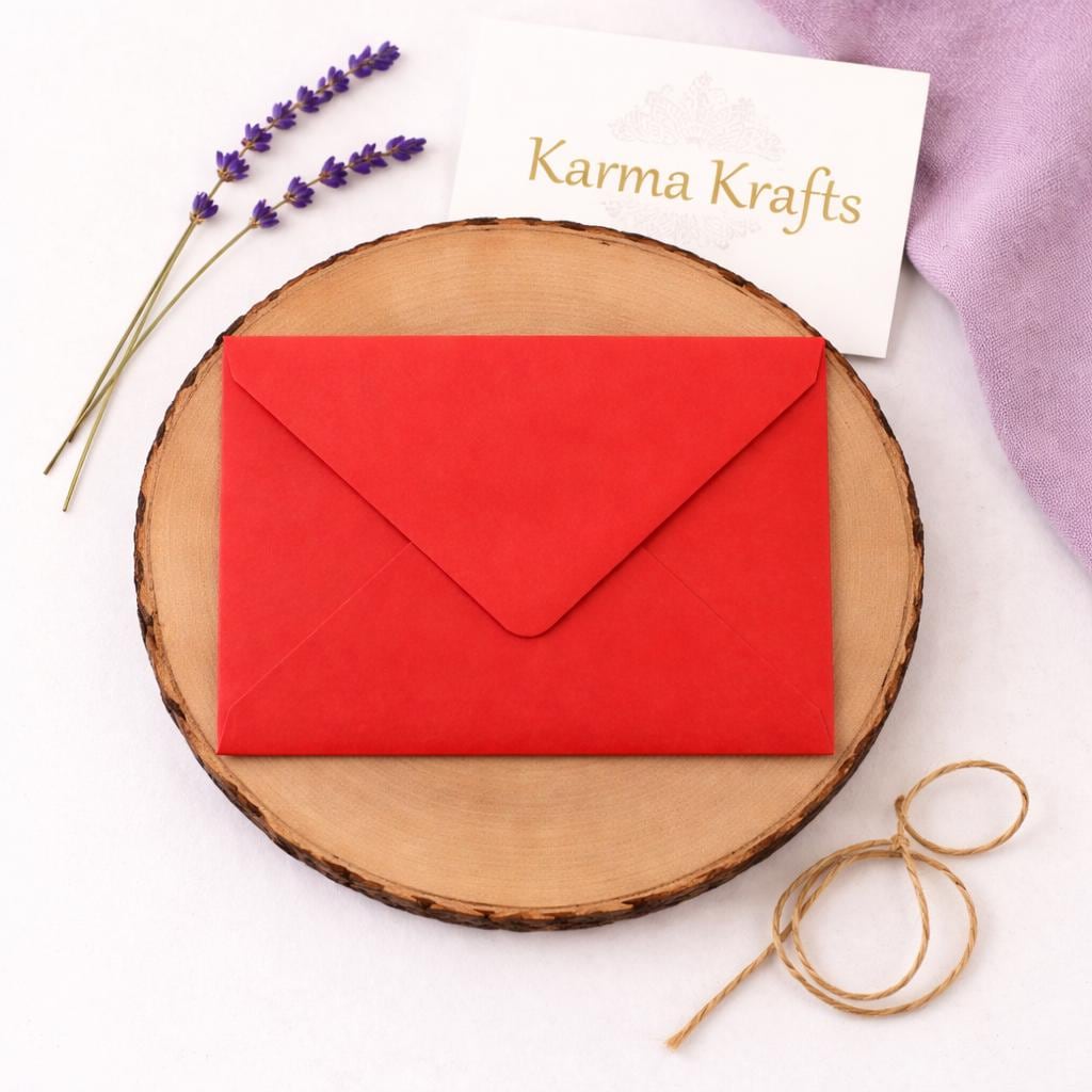 Pure Red 5x7 Envelopes | 120gsm Paper for Invitations __etsy:7972633258