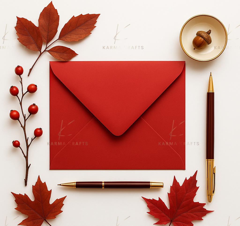 Pure Red 5x7 Envelopes | 120gsm Paper for Invitations __etsy:8020584341