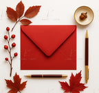 Pure Red 5x7 Envelopes | 120gsm Paper for Invitations __etsy:8020584341