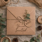 Recycled Kraft Fleck Envelopes | Square Eco Brown Wedding Stationery (165 x 165mm) __etsy:8020427381