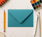 Teal 5x7 Envelopes | 100gsm Paper, White Interior (133 x 184mm) __etsy:8020505877