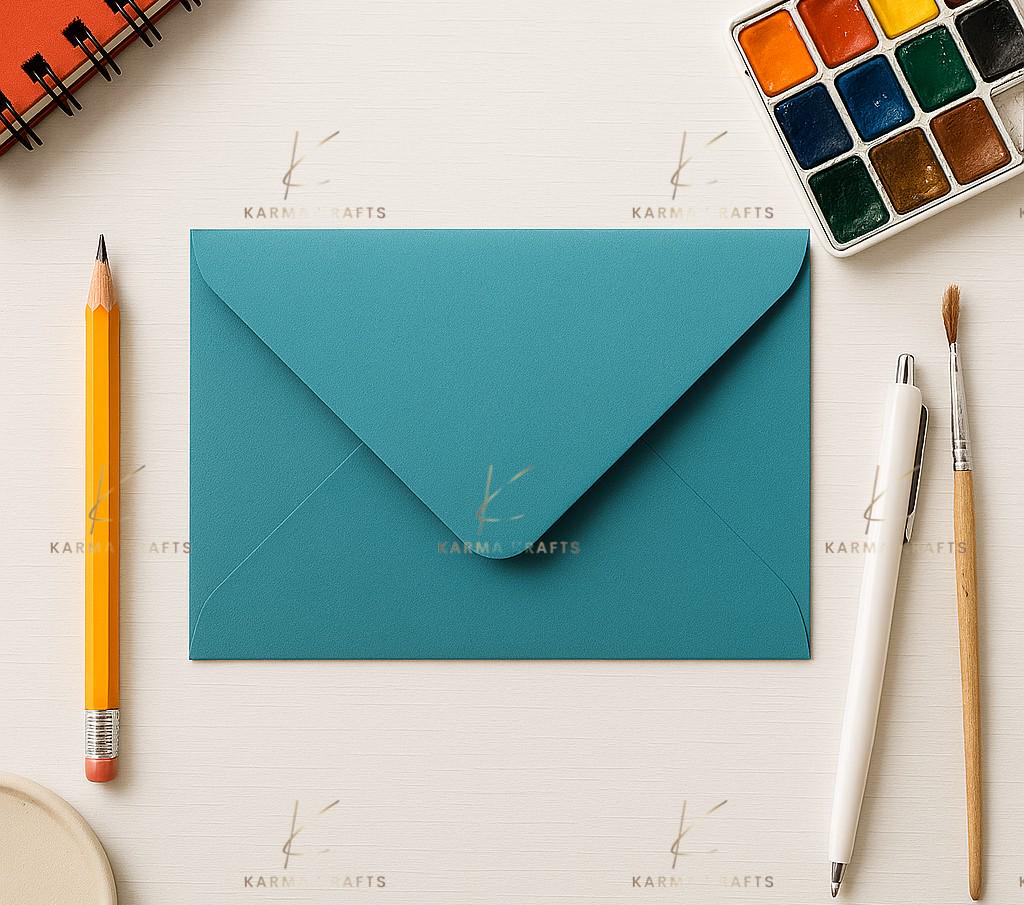 Teal 5x7 Envelopes | 100gsm Paper, White Interior (133 x 184mm) __etsy:8020505877