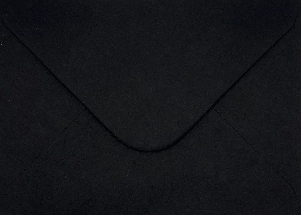 C6 Black Envelopes – 100gsm – 114 × 162mm