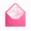 5x7 Pink Floral Lined Envelopes | Blush Wedding Invitation Envelopes | Handmade UK