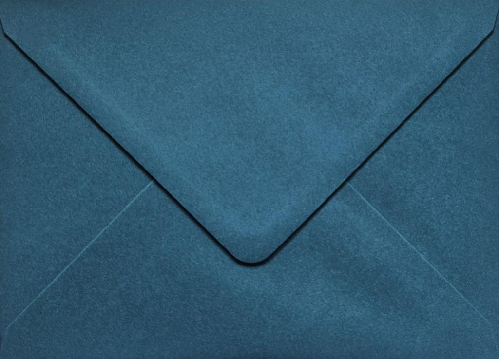 5x7 Teal Lined Envelopes | Botanical Wedding Invitation Envelopes | Luxury Floral Envelope Liners | Handmade UK