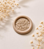 With Love Wax Seal Stickers | Handmade Adhesive Wedding Invitation Seals