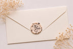 Handmade Lavender Wax Seal Stickers, Self-Adhesive Wedding Invitation Embellishments