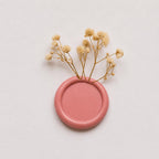 Baby’s Breath Wax Seal Stickers | Handmade Self Adhesive Floral Seals for Wedding Invitations, Envelopes & Gifts