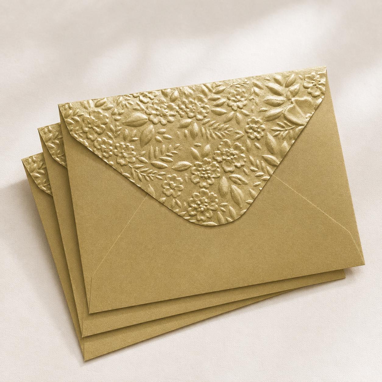 C7 81x111mm Embossed Mini Wedding Envelopes