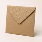 5x5 130x130mm Embossed Square Wedding Envelopes