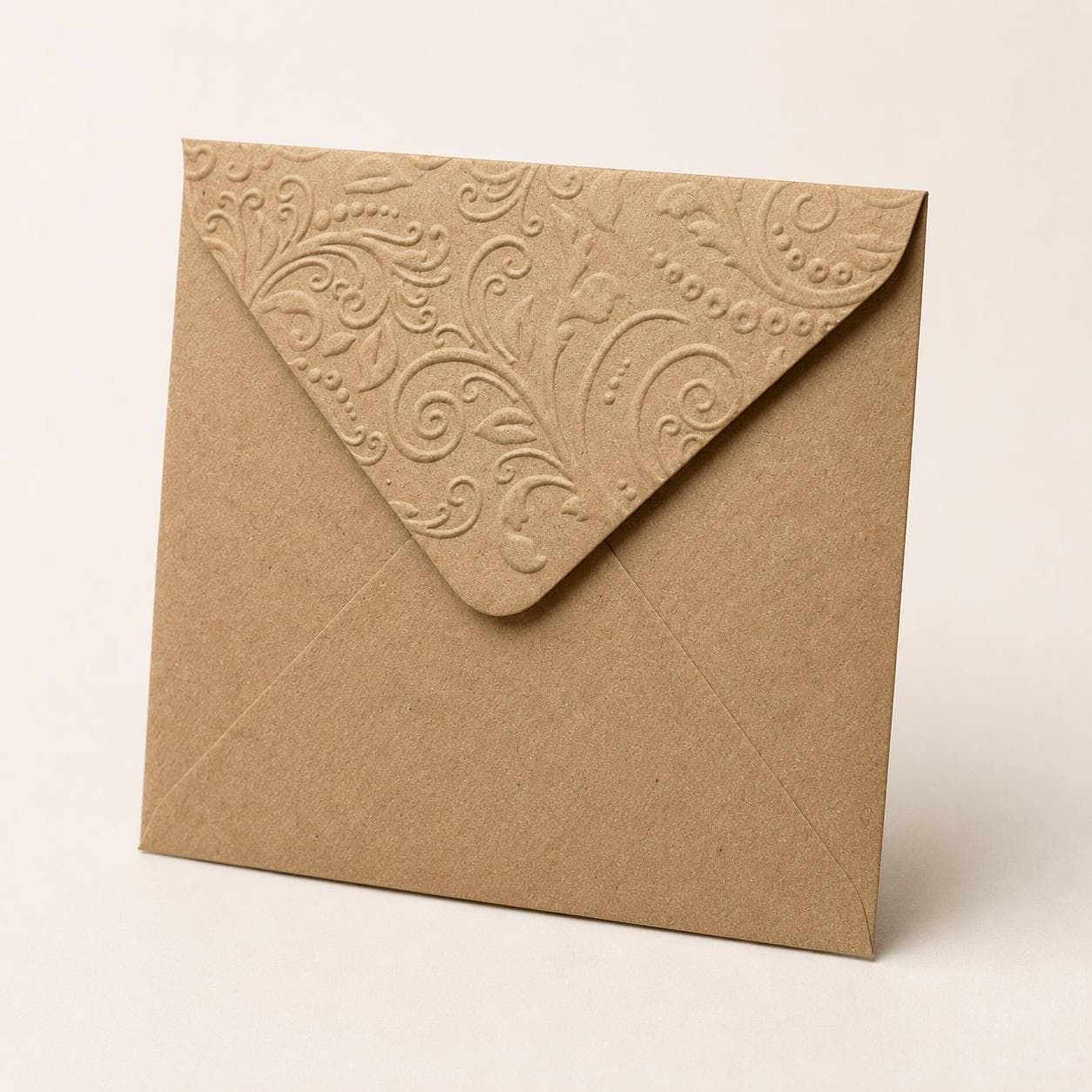 5x5 130x130mm Embossed Square Wedding Envelopes