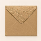 5x5 130x130mm Embossed Square Wedding Envelopes