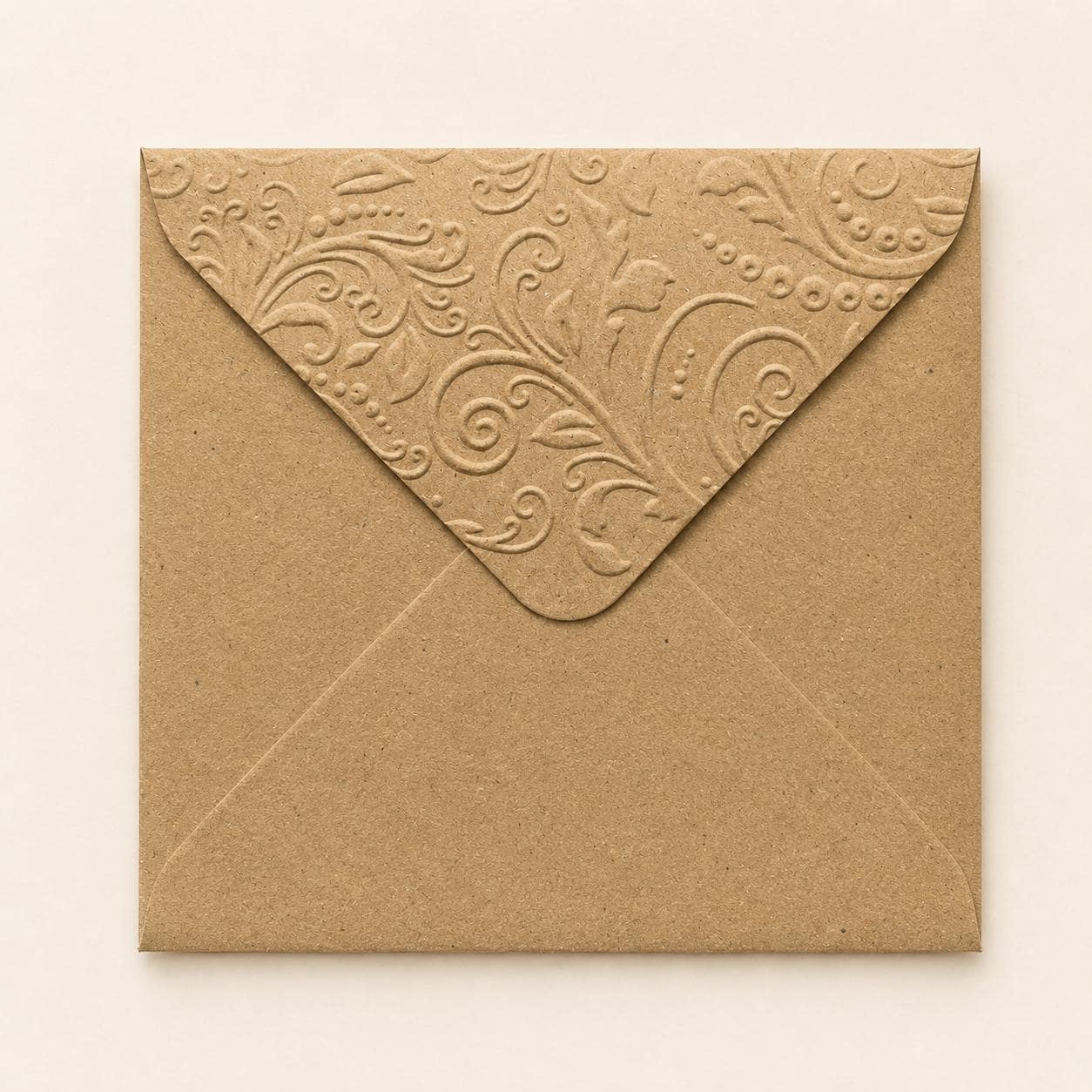 5x5 130x130mm Embossed Square Wedding Envelopes