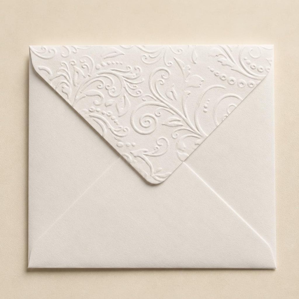 5x5 130x130mm Embossed Square Wedding Envelopes