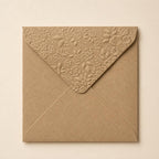 5x5 130x130mm Embossed Square Wedding Envelopes