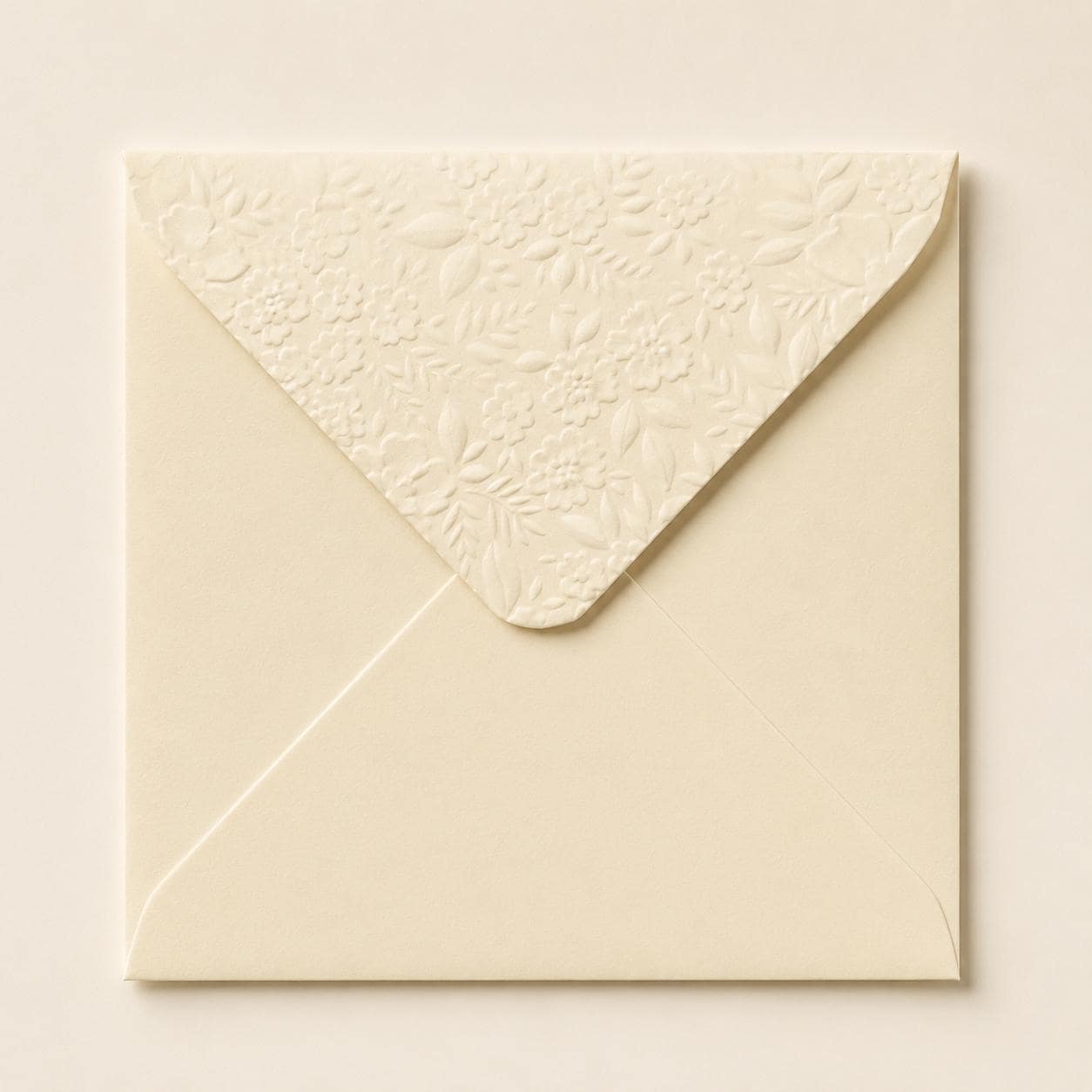 5x5 130x130mm Embossed Square Wedding Envelopes