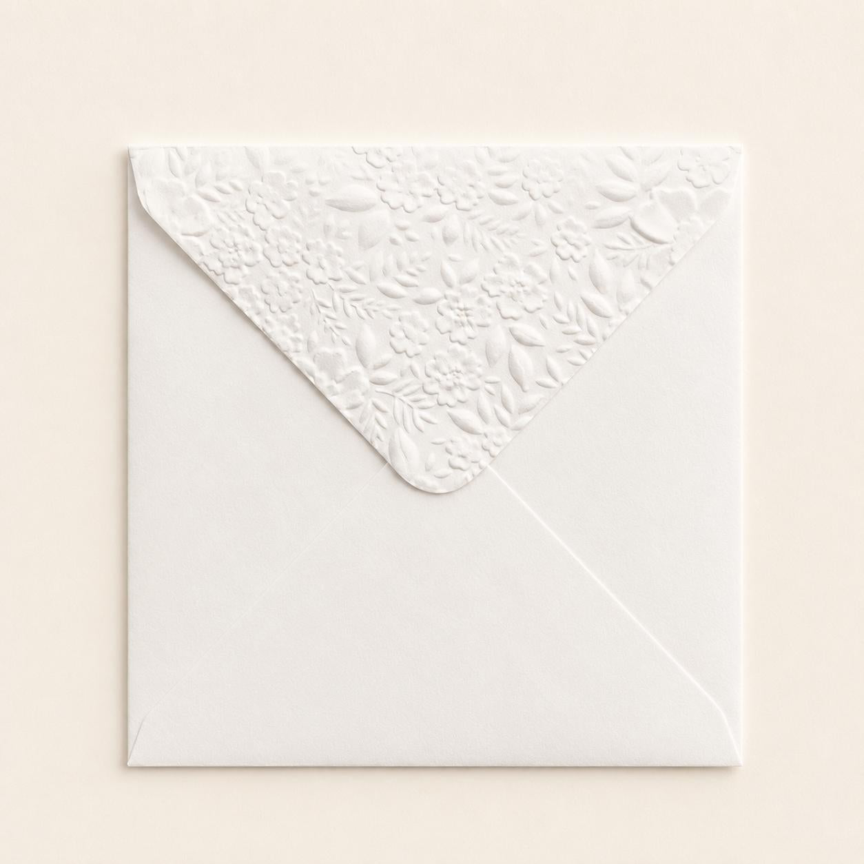 5x5 130x130mm Embossed Square Wedding Envelopes