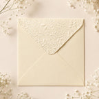 5x5 130x130mm Embossed Square Wedding Envelopes