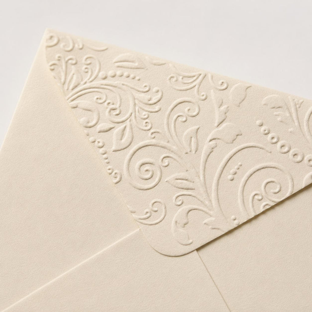 5x5 130x130mm Embossed Square Wedding Envelopes