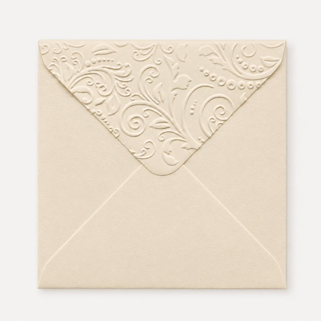 5x5 130x130mm Embossed Square Wedding Envelopes