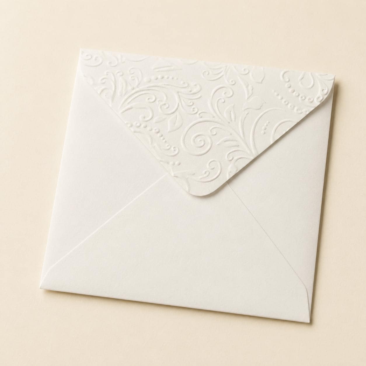 5x5 130x130mm Embossed Square Wedding Envelopes