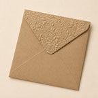 5x5 130x130mm Embossed Square Wedding Envelopes
