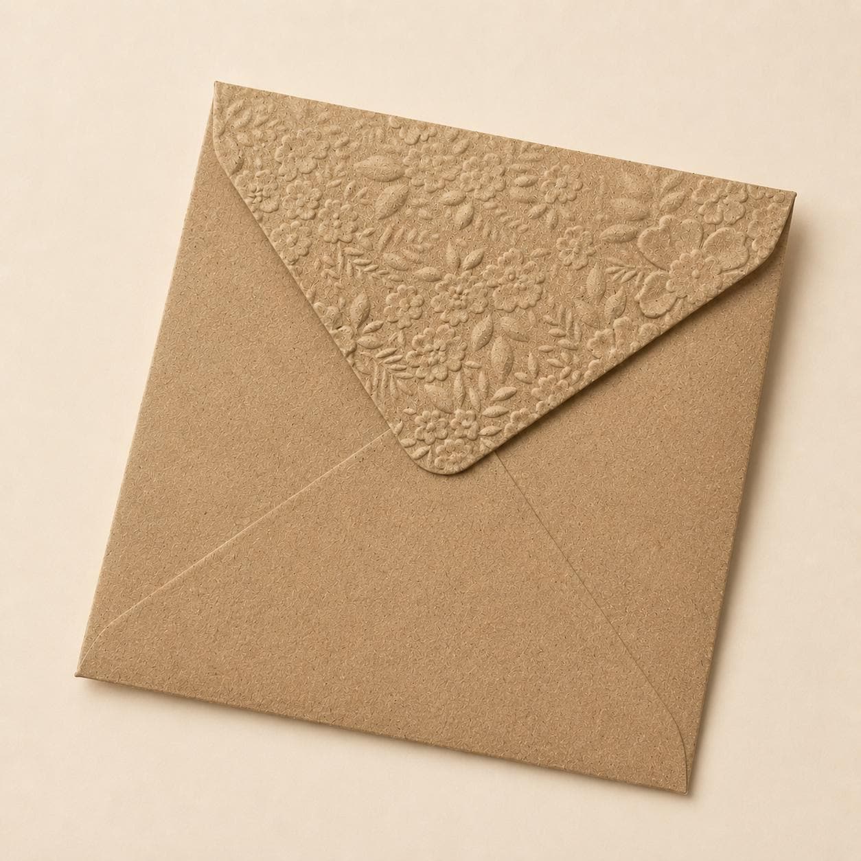 5x5 130x130mm Embossed Square Wedding Envelopes
