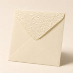 5x5 130x130mm Embossed Square Wedding Envelopes