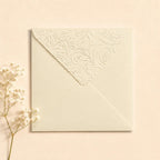 6x6 155x155mm Embossed Square Wedding Envelopes