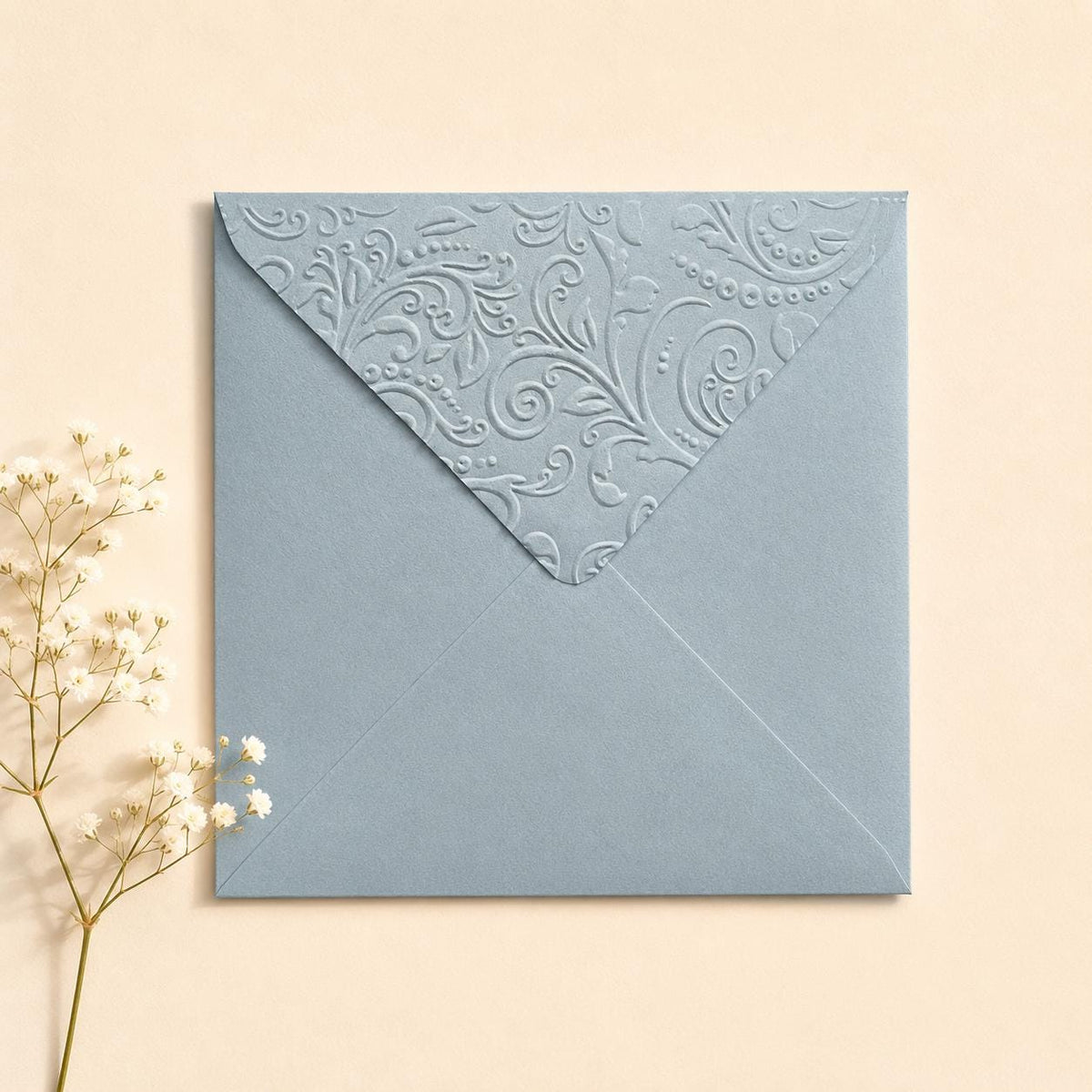 6x6 155x155mm Embossed Square Wedding Envelopes