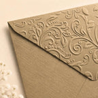 6x6 155x155mm Embossed Square Wedding Envelopes