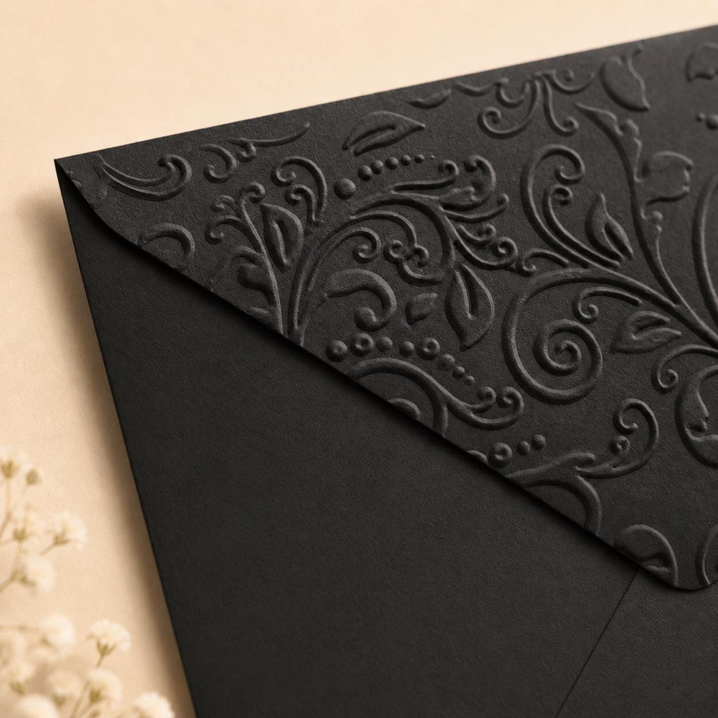 6x6 155x155mm Embossed Square Wedding Envelopes