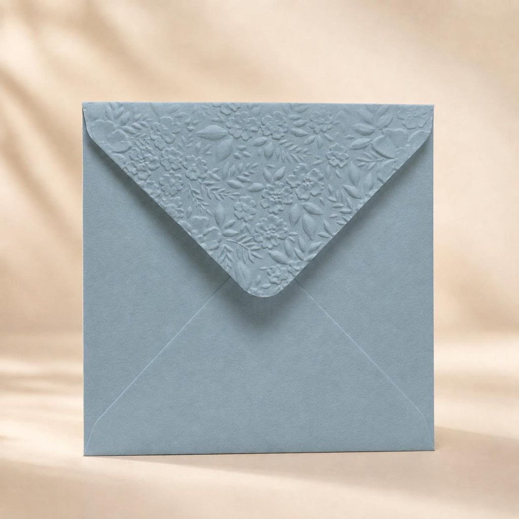 6x6 155x155mm Embossed Square Wedding Envelopes