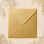 6x6 155x155mm Embossed Square Wedding Envelopes