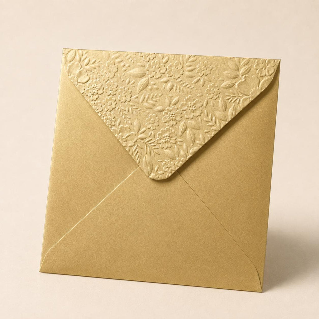 6x6 155x155mm Embossed Square Wedding Envelopes