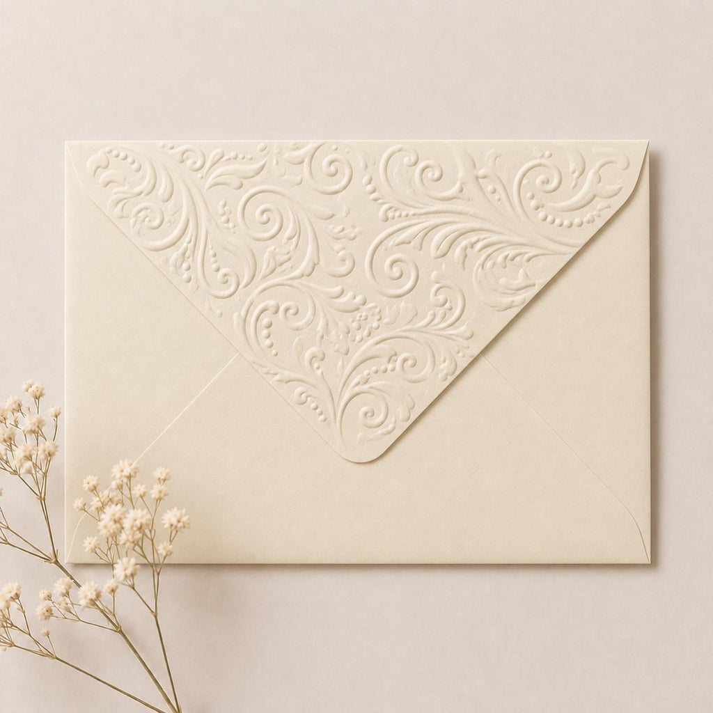 C6/A6 114x162mm Embossed Wedding Envelopes