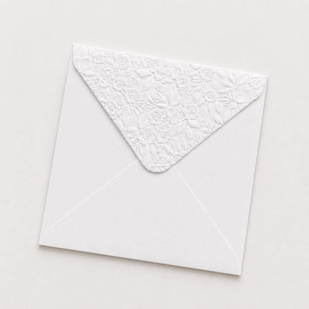 6x6 155x155mm Embossed Square Wedding Envelopes