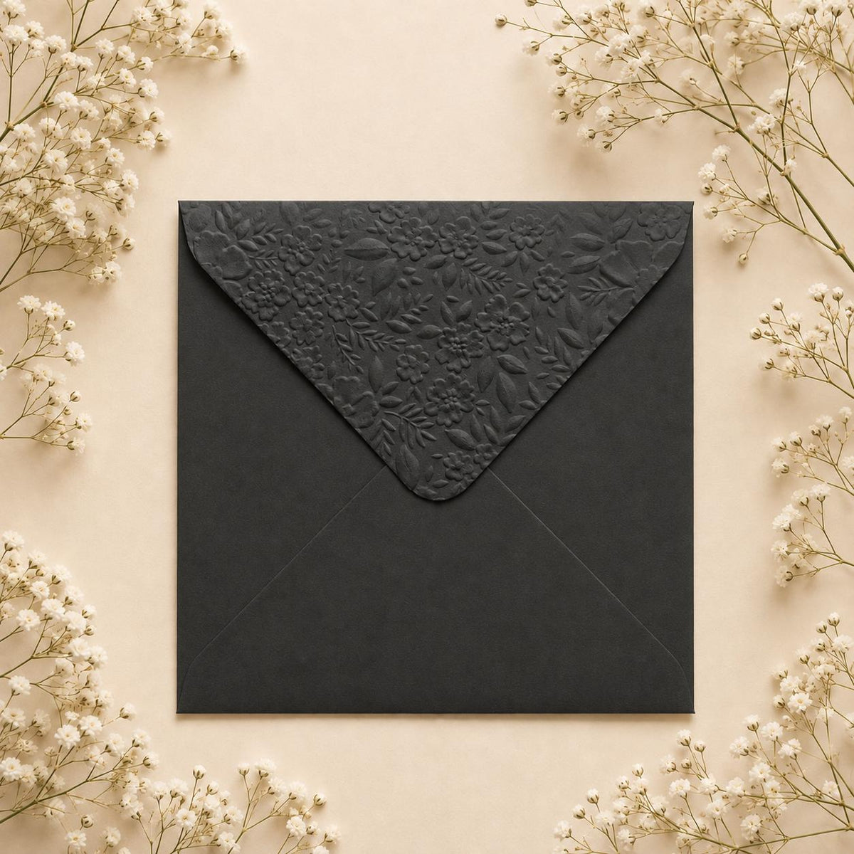 6x6 155x155mm Embossed Square Wedding Envelopes