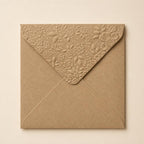 6x6 155x155mm Embossed Square Wedding Envelopes
