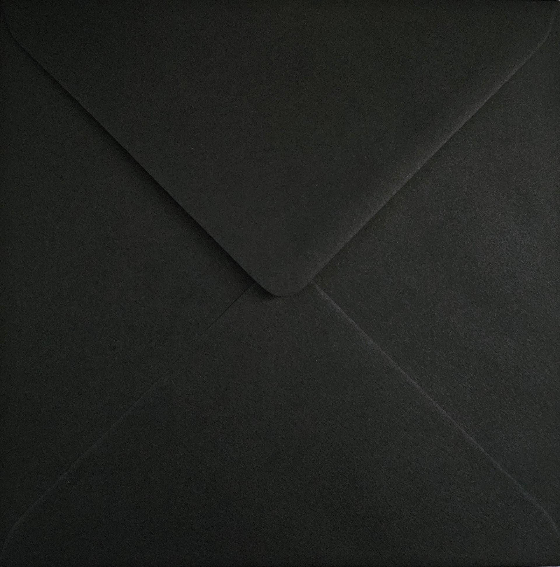6x6 Black Square Envelopes – 155x155mm Envelopes for Cards & Invitations __etsy:7664773160
