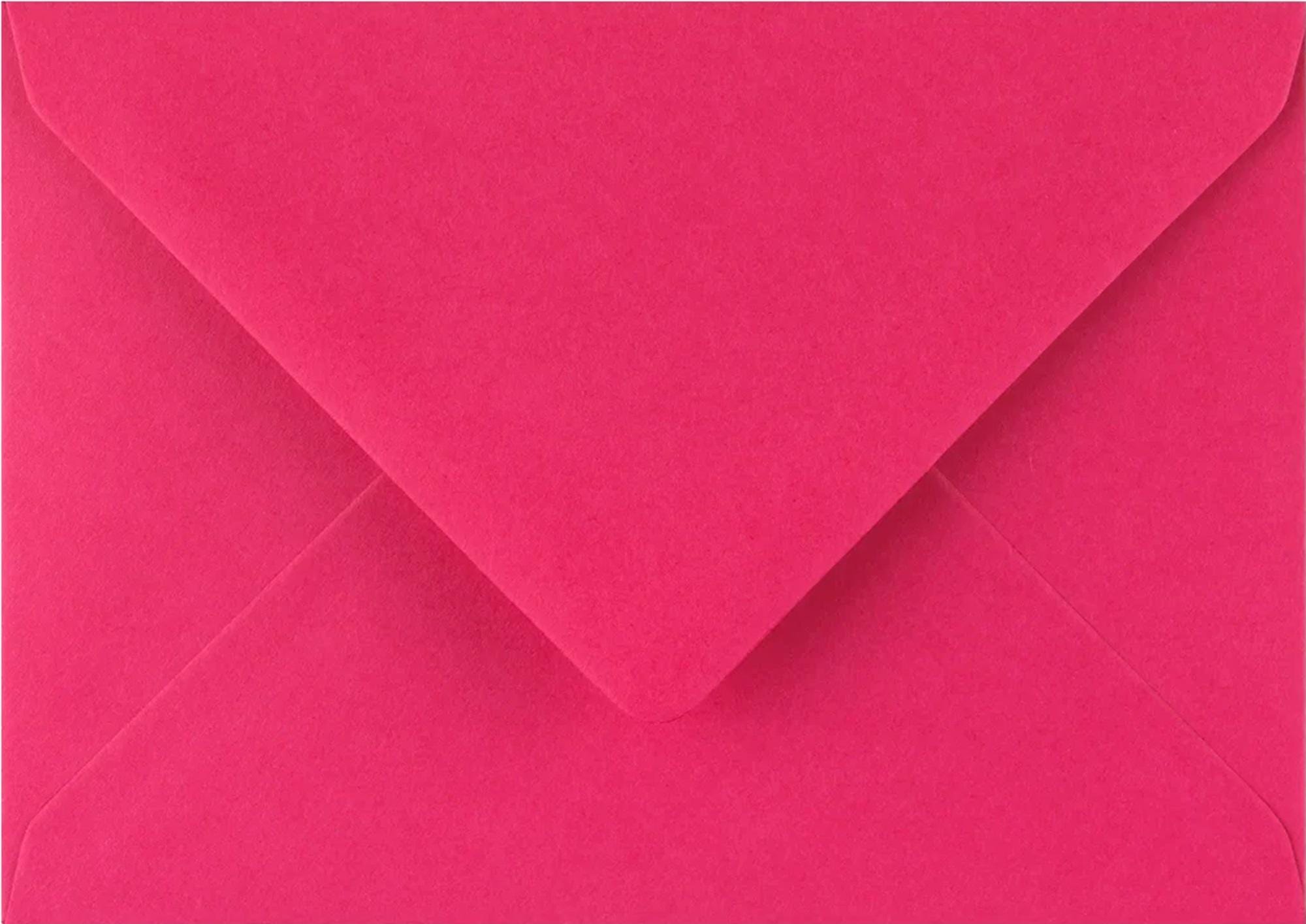 5x7 Hot Pink Envelopes | 133 x 184mm Invitation Envelopes | Bright Wedding & Party Stationery UK __etsy:7758967724