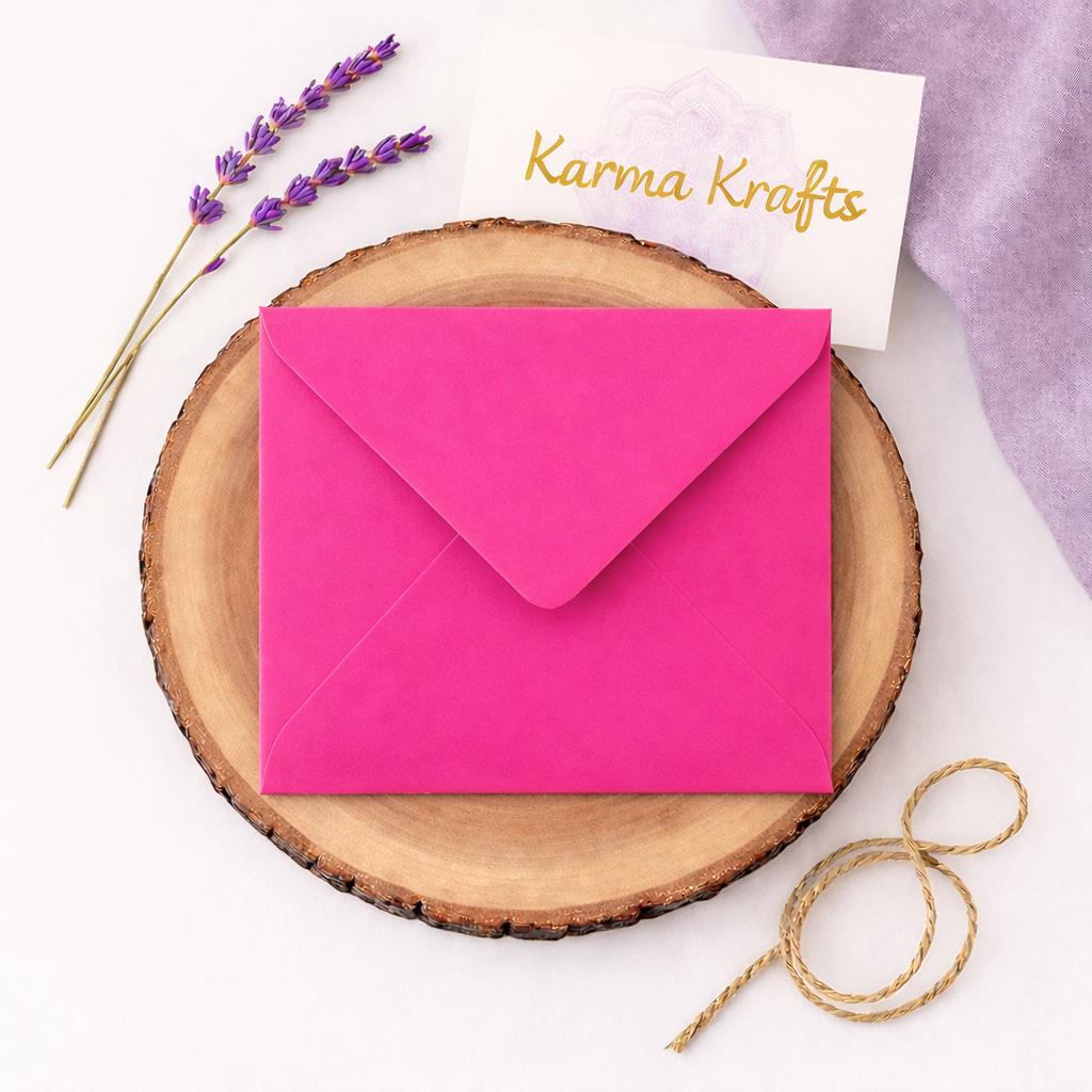 6x6 Hot Pink Square Envelopes – 155x155mm White Inside, Card & Invitation Envelopes __etsy:7691319801