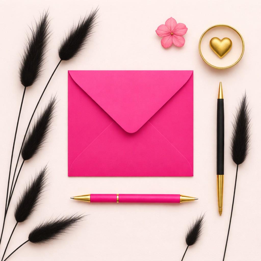 6x6 Hot Pink Square Envelopes – 155x155mm White Inside, Card & Invitation Envelopes __etsy:7643367638